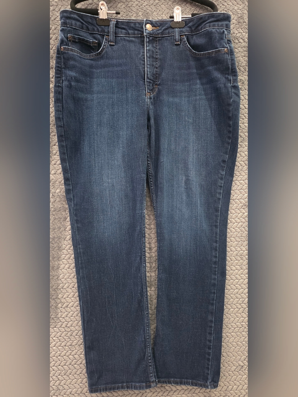 Lee Straight Leg Jeans in Dark Blue Wash